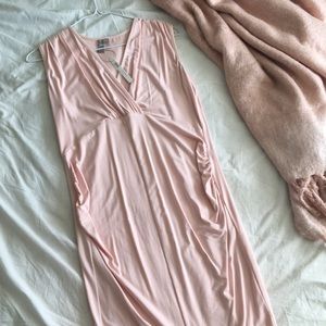 ASOS maternity blush dress
